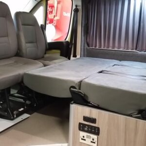 2018.03 Citroen Relay L3H2 Conversion RIB Seat in Bed Position and Swivelled Front Seats