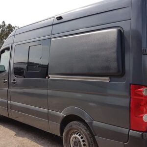 2018.07 VW Crafter MWB Conversion Outside View of Van Showing Side Flare