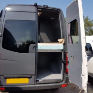2018.07 VW Crafter MWB Conversion Outside View of Rear of Van