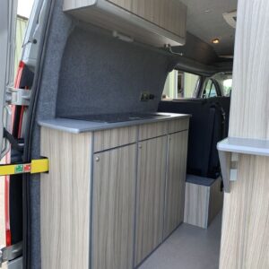 2019.04 Ford Custom Hightop LWB Conversion Rear Side Kitchen