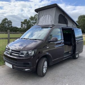 2019.08 T6 SWB Day Van Conversion Outside View of Van with Roof Elevated