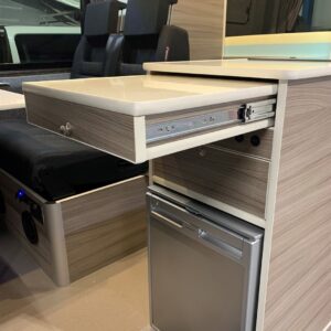2019.12 Mercedes Sprinter MWB Conversion View of Extended Worktop
