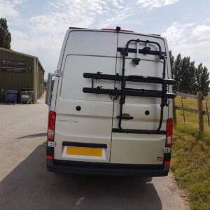 2020.07 VW Crafter LWB Conversion View of Rear of Van
