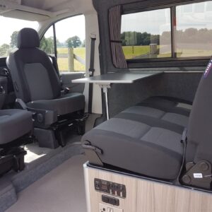 2020.07 VW Crafter LWB Conversion View of Front Seating Area