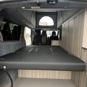 Ford Transit Custom LWB Full Conversion RIB Seat in Bed Position