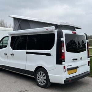 Ford Transit Custom LWB Full Conversion View of Outside of Van With Elevating Roof