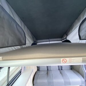 2020.09 VW T6.1 SWB Conversion Sleeping Area in Elevating Roof