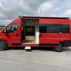 2020.10 Fiat Ducato L3H2 Conversion Outside View with Sliding Door Open