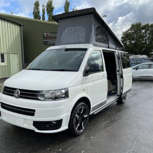 2020.10 VW T5 SWB Full Conversion Outside View of Van with Elevated Roof