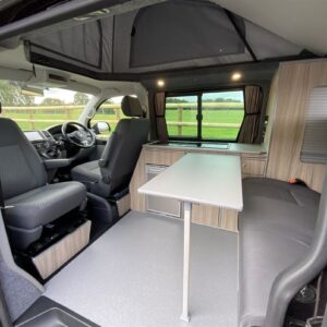 2020.10 VW T5 SWB Full Conversion Swivelled Passenger Seat and Table