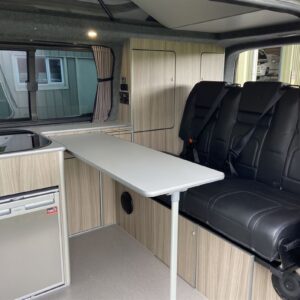 2020.10 VW T5 SWB Full Conversion Inside View with Table