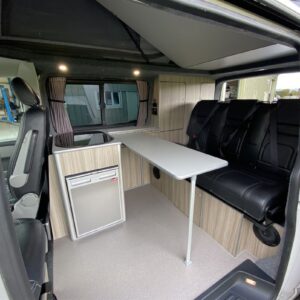 2020.10 VW T5 SWB Full Conversion Inside View with Table