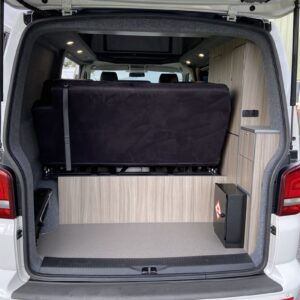 2020.10 VW T5 SWB Full Conversion View of Rear with Back Door Open