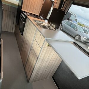 2021.10 Peugeot Boxer L4H2 Full Conversion Side Kitchen Area with Worktop Extension