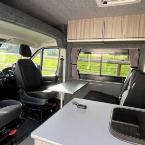 2021.10 Peugeot Boxer L4H2 Full Conversion Seating Area with Swivelled Cab Seats