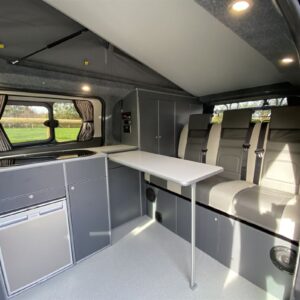 2020.11 Ford Torneo Custom LWB Conversion Inside View with Table