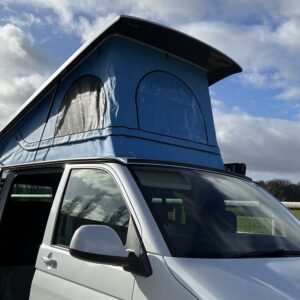 2021.12 T6 LWB Day Van Conversion View of Open Elevating Roof