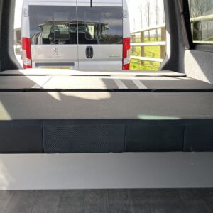 2021.12 T6 LWB Day Van Conversion RIB Seat in Sleeping Position