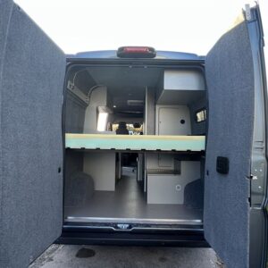 2021.03 Citroen Relay L3H2 Conversion View of Rear With Back Doors Open