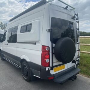 2021.06 VW Crafter MWB Conversion View of Rear of Van