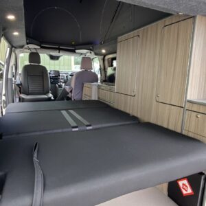 2021.08 Ford Transit Custom SWB Conversion RIB in Bed Position