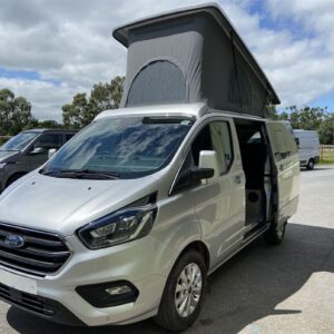 2021.08 Ford Transit Custom SWB Conversion Outside View with Elevating Roof