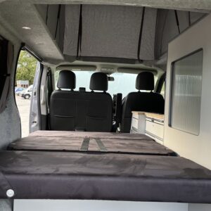 2021.02 Renault Trafic SWB Conversion RIB Seat in Bed Position
