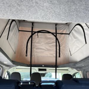 Ford Transit Custom SWB 4 Berth Conversion View Of Canvas on Elevating Roof