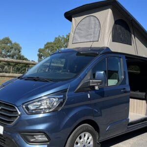 Ford Transit Custom SWB 4 Berth Conversion View of Outside of Van With Elevating Roof