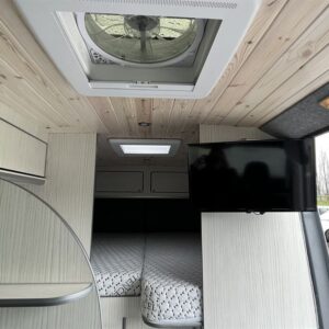 VW Crafter MWB Conversion View of Rear Area
