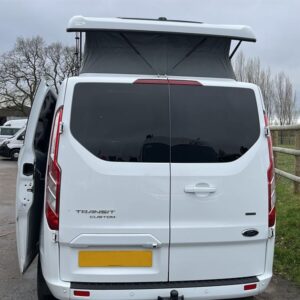 2023.02 Ford Transit Custom SWB Conversion Outside View of Rear of Van