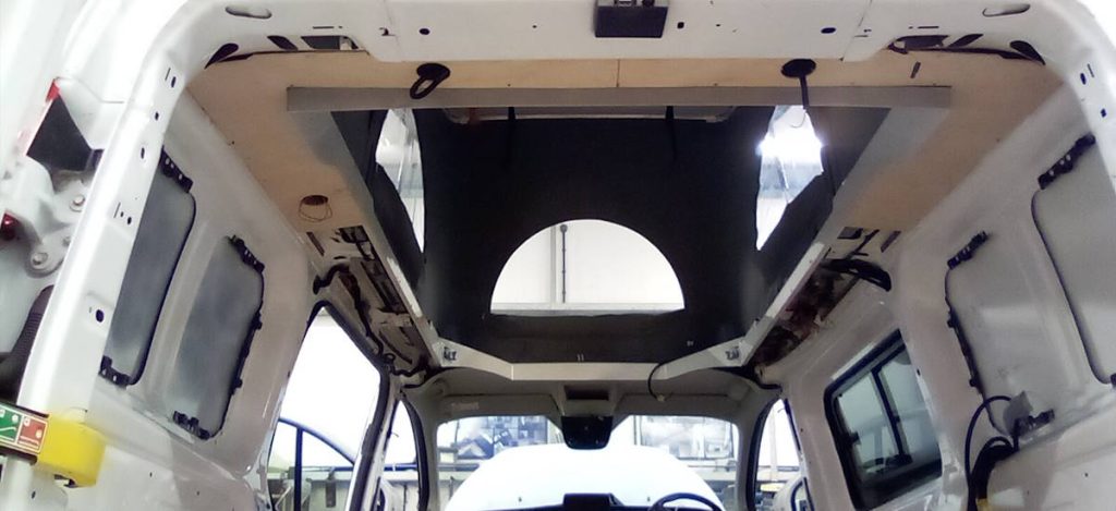 View of Pop Top Shell Fitted to T6 Van