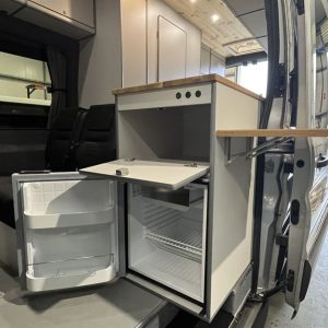 Ford Transit Jumbo Kitchen Unit Open