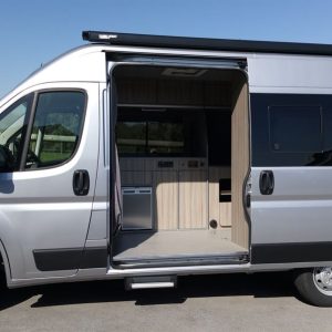 Citroen Relay L2H2 2 Berth Conversion Outside View with Sliding Door Open