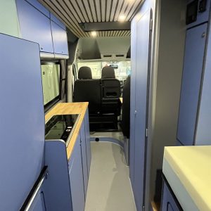 VW Crafter MWB 4 Berth Conversion - View from Back to Front