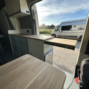 Citroen Relay L3H3View of Kitchen Area Looking Outside
