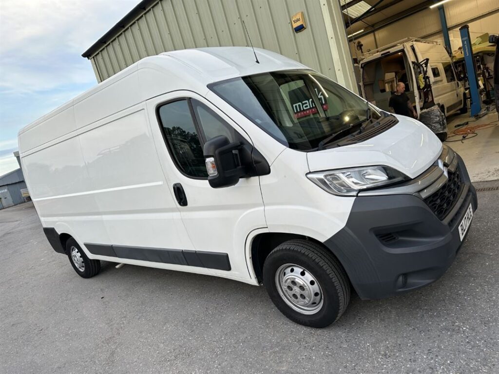 Peugeot Boxer L3H2 in White Side View