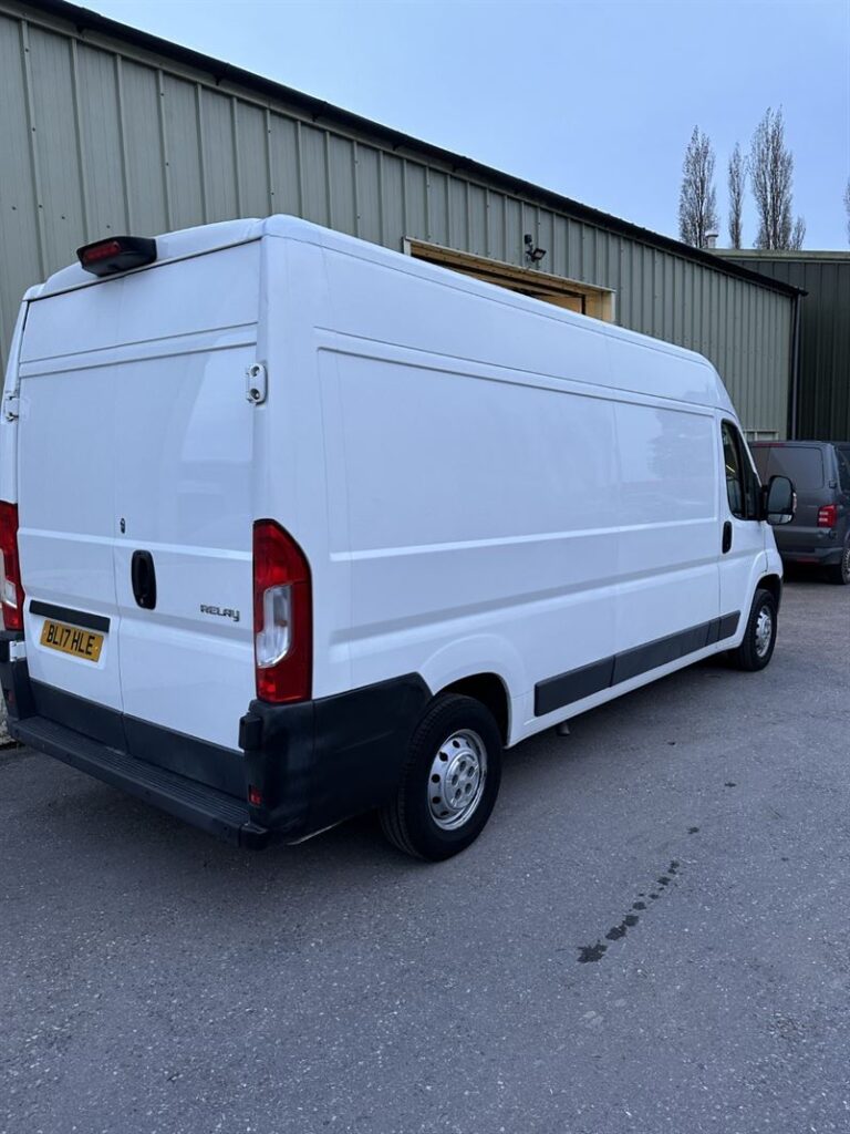 Peugeot Boxer L3H2 in White Rear Side View