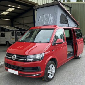 2020.07 VW T6 LWB Conversion Outside View of Van with Elevating Roof