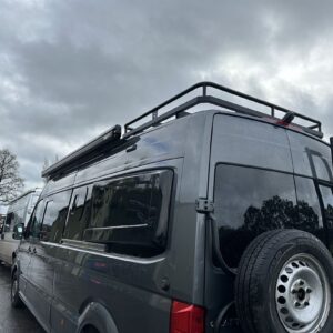 2024.02 New VW Crafter LWB Conversion Outside View of Rear of Van