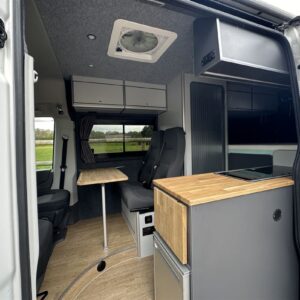 2024.04 VW Crafter MWB 2 Berth Conversion Cab Seating Area of Conversion