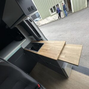 2024.04 VW Crafter MWB 2 Berth Conversion Side Kitchen with Sliding Worktop