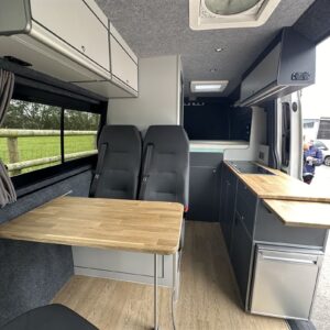 2024.04 VW Crafter MWB 2 Berth Conversion Inside View