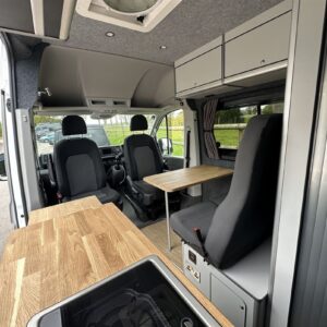 2024.04 VW Crafter MWB 2 Berth Conversion Cab Seating Area