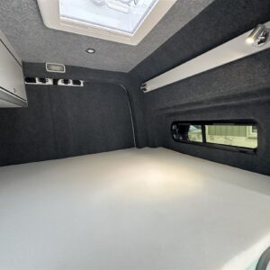 2024.04 VW Crafter MWB 2 Berth Conversion Rear Fixed Bed