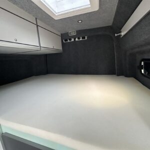 2024.04 VW Crafter MWB 2 Berth Conversion rear Fixed Bed