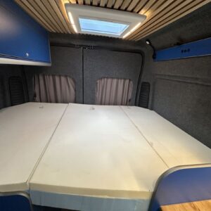 2025.06 Peugeot Boxer L3H2 Conversion Folding Bed in Sleeping Position