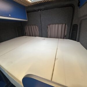 2025.06 Peugeot Boxer L3H2 Conversion Folding Bed in Sleeping Position